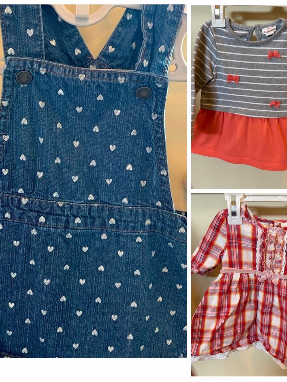 Route 66 Cat & Jack Small Wonders Baby Girls Dress Bundle Size 6-9 Months